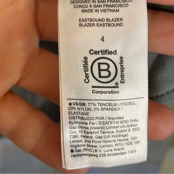 Athleta•Sea Moss Eastbound Blazer•Sz 4 - Picture 9 of 9